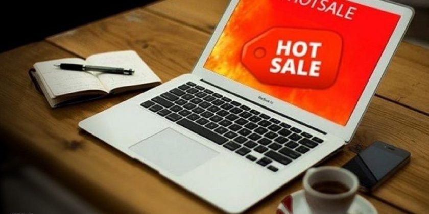 Computadora con logo de Hot Sale