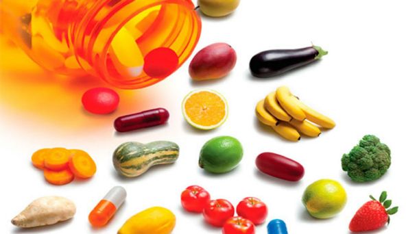 Suplementos alimenticios de colores