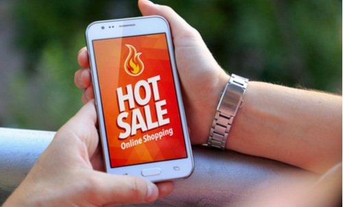 Teléfono con logo de Hot Sale