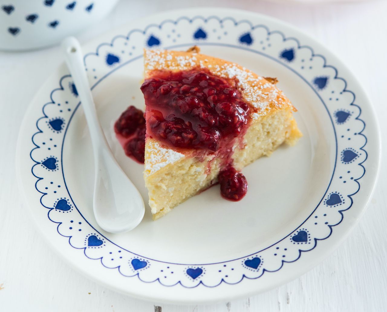 Cheesecake estilo Sueco con mermelada