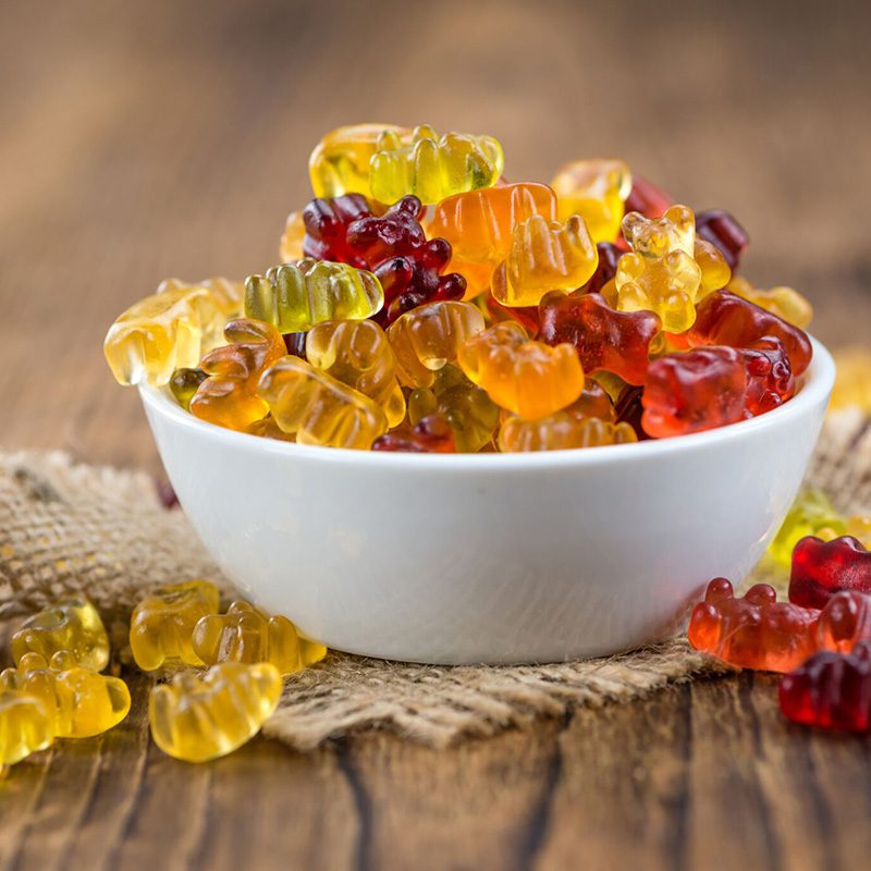 Tazón de gomitas de sabores